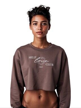 Self Love Club Cropped Sweatshirt Size 6
